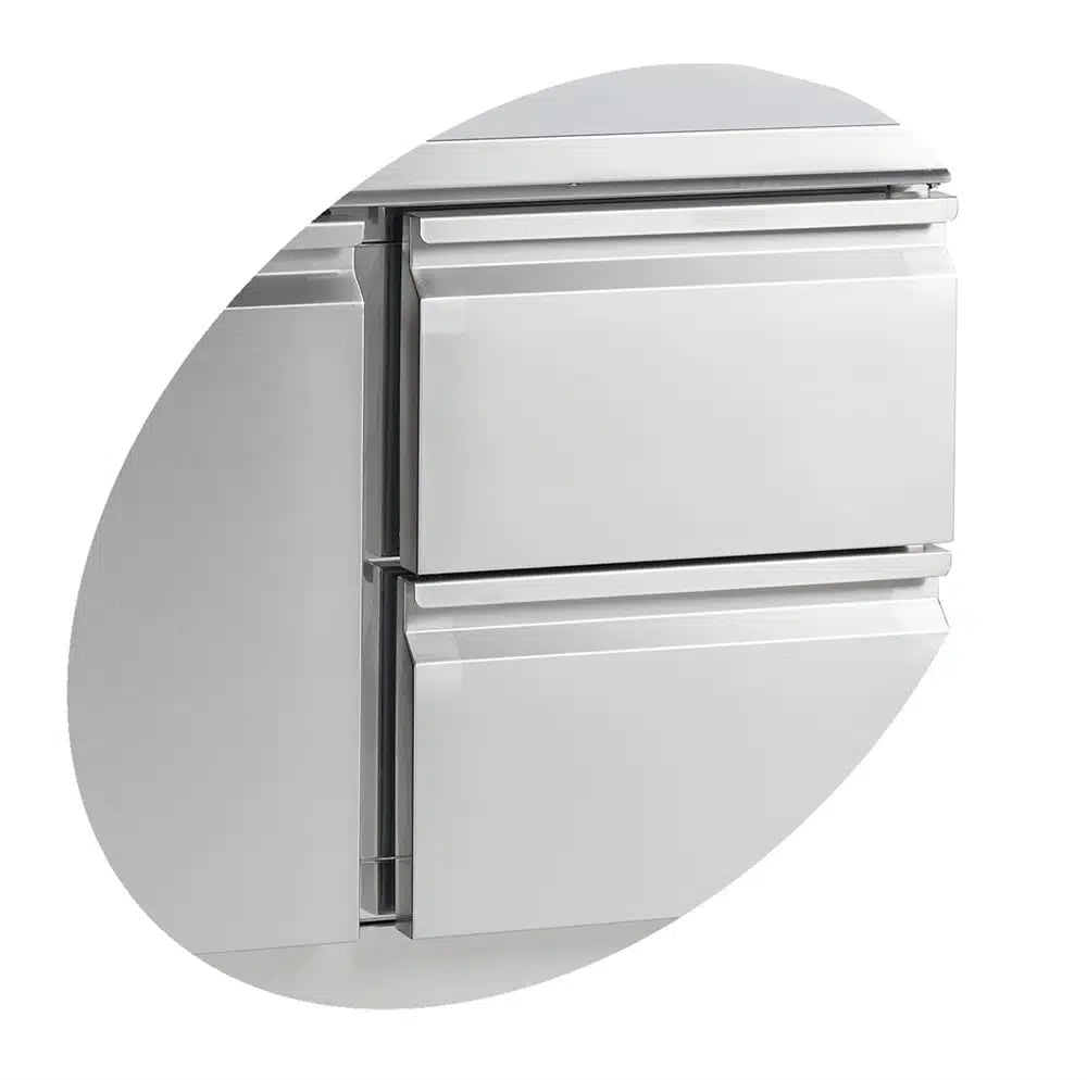 SS920 Rustfrit Stål Sandwichbord med 2 Døre, 201L Kapacitet og 80kg Vægt - Billede 3