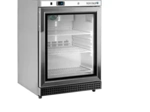 UF200VSG Displayfryser i Rustfrit Stål, 200 Liter
