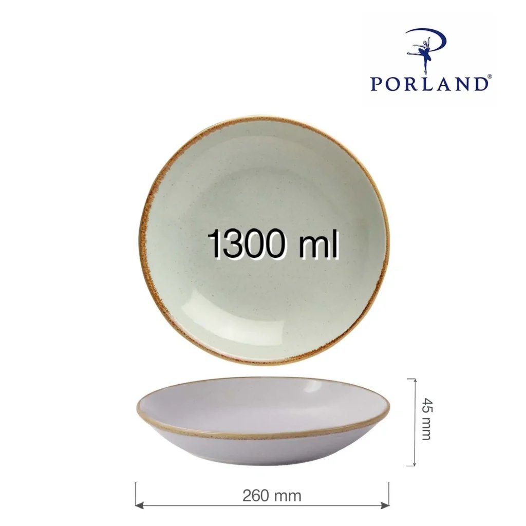 Askegrå coupe tallerken, 260mm - Billede 5