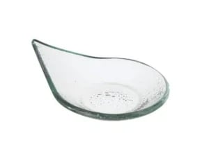 Vetro fingerfood regndråbe transparent glasfad, 80x100mm - Billede 2