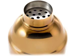 3-delt japansk cocktail shaker sæt, guld tallerken - Billede 2