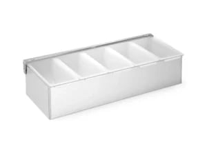 Krydderiholder, Bar op, 5 beholdere, 375x140x(H)90mm - Billede 2
