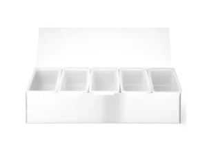Krydderiholder, Bar op, 5 beholdere, 375x140x(H)90mm - Billede 5