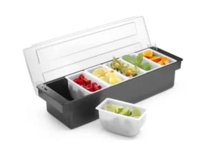 Ingrediensboks – 6 beholdere, Bar op, 480x150x(H)100mm - Billede 4