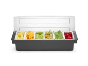 Ingrediensboks – 6 beholdere, Bar op, 480x150x(H)100mm - Billede 6
