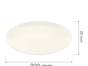 Crema rimless tallerken, 300 mm - Billede 6