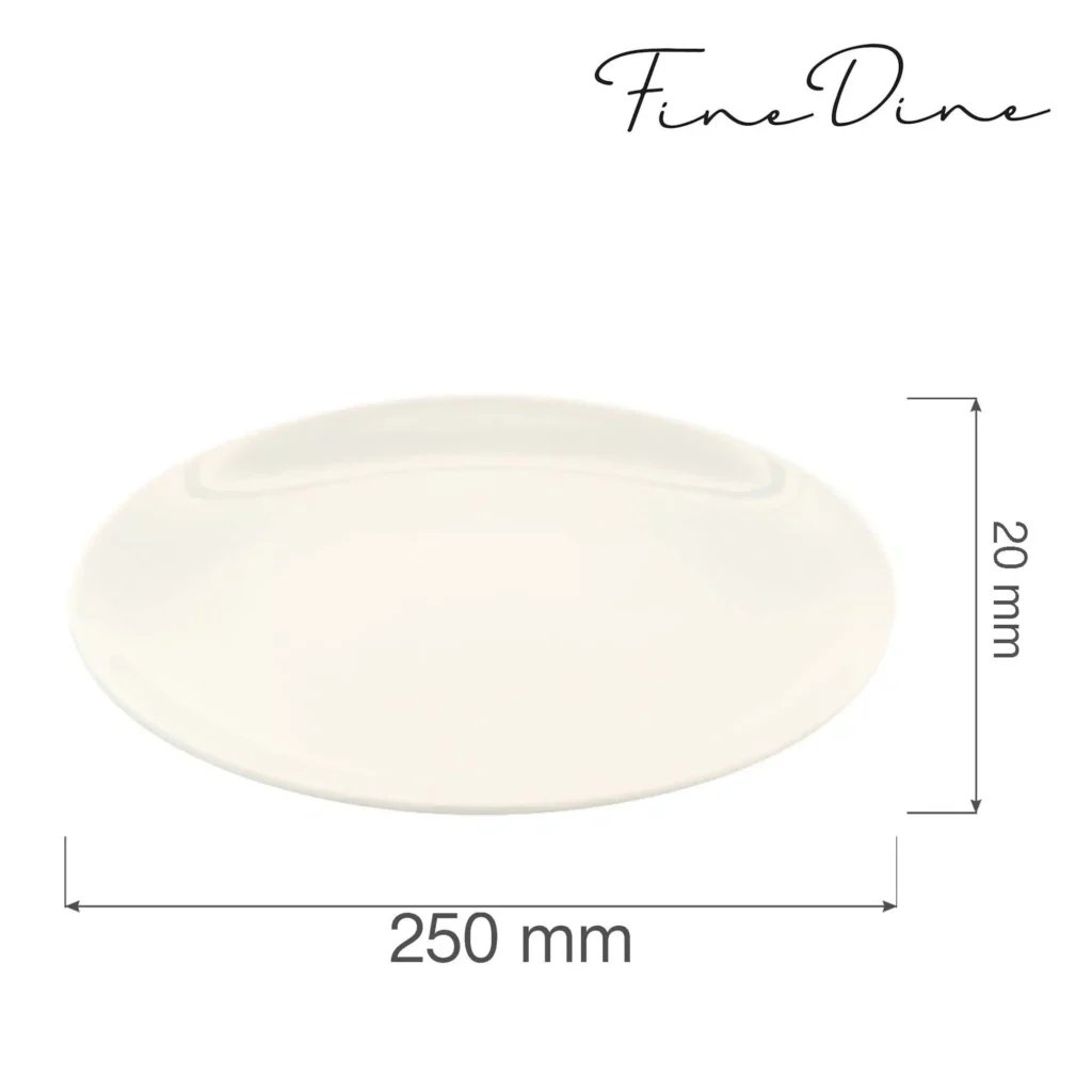 Crema rimless tallerken, 250 mm - Billede 3