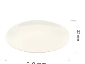 Crema rimless tallerken, 210mm - Billede 6