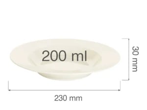 Crema dyb tallerken, 230mm - Billede 6