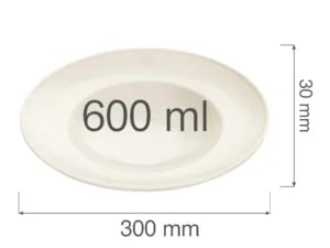 Crema pasta tallerken, 300mm - Billede 3