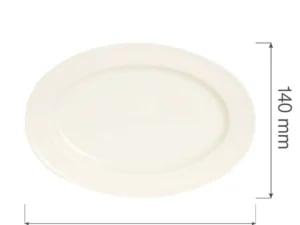 Crema oval skål, 210x140mm - Billede 6