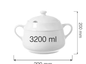 Bianco suppeterrin, 3200ml - Billede 2