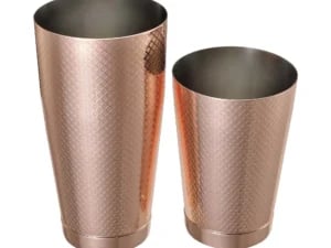 Diamond Lattice shaker/dåse sæt, kobber, Barfly, 830/530ml - Billede 2