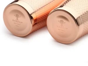 Diamond Lattice shaker/dåse sæt, kobber, Barfly, 830/530ml - Billede 4