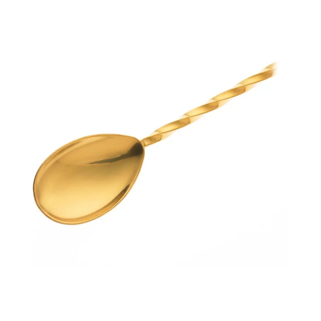 Bar ske med muddler, 300mm, guld tallerken, Barfly - Billede 3