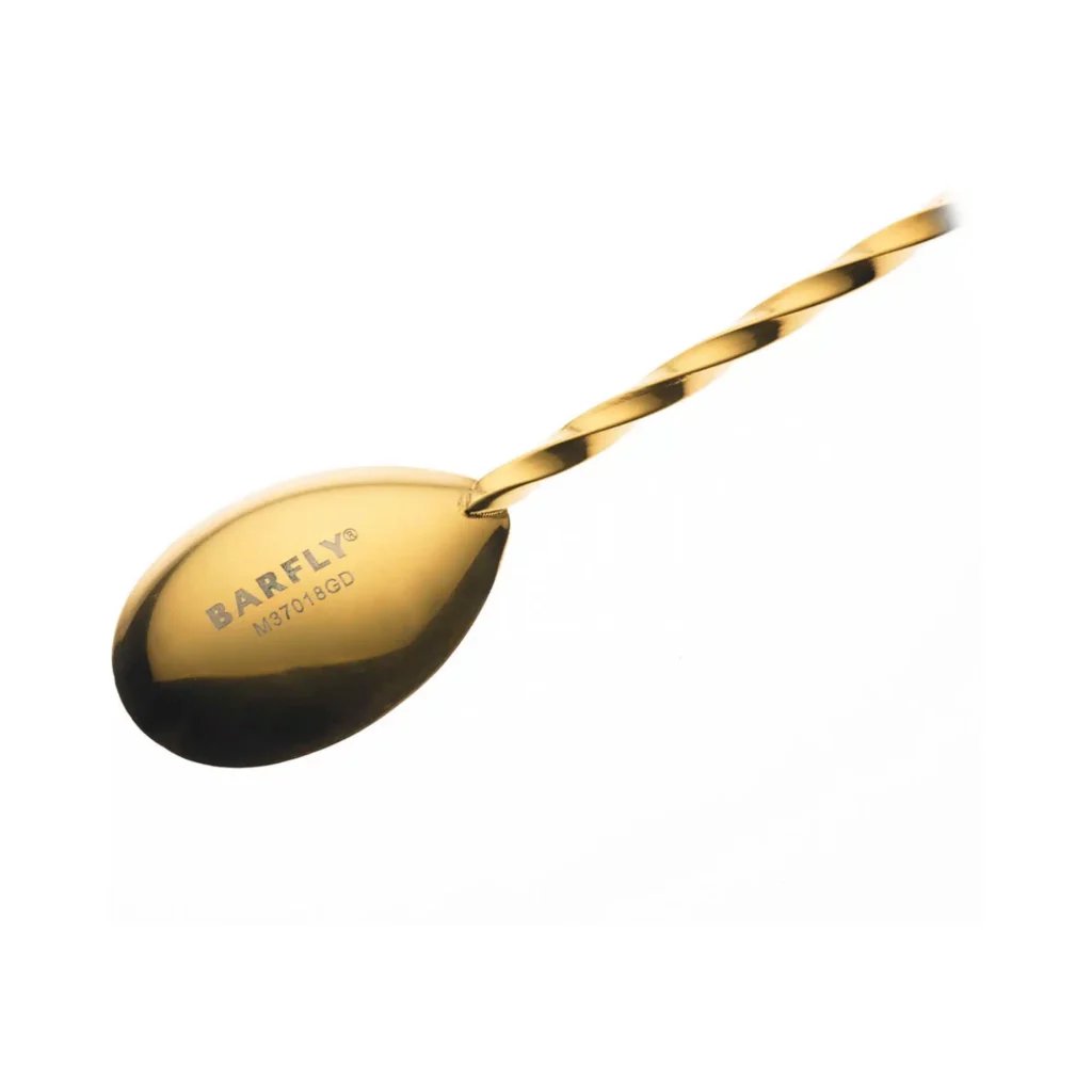 Bar ske med muddler, 300mm, guld tallerken, Barfly - Billede 4