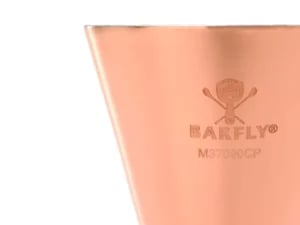 Slim Style jigger, kobber tallerken med rustfrit stål bånd, 2 oz., Barfly - Billede 3