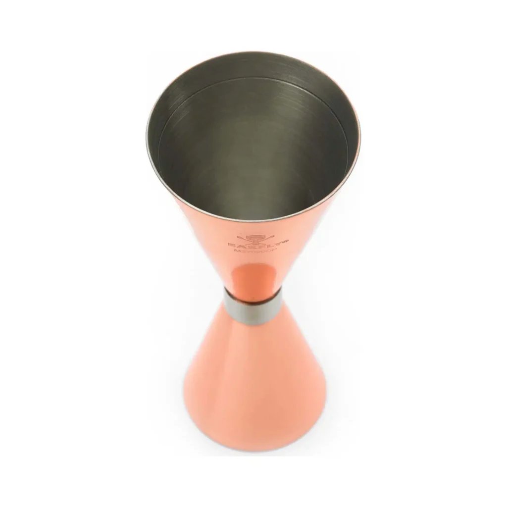 Slim Style jigger, kobber tallerken med rustfrit stål bånd, 2 oz., Barfly - Billede 5