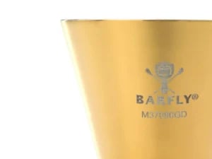 Slim Style jigger, guld tallerken med rustfrit stål bånd, 2 oz., Barfly - Billede 4