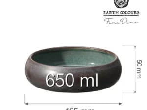 Goro Brown Green Skål 165 mm, 650 ml - Billede 6
