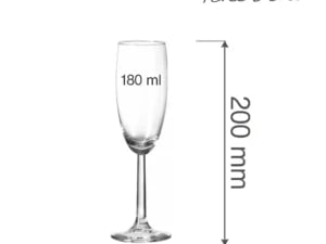 Volare champagneglas 180ml - Billede 2