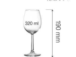 Volare banquet vinglas 320ml - Billede 3