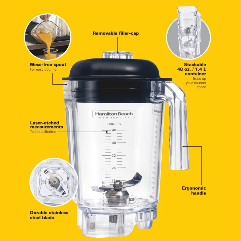 Polycarbonatkrukke til HBH855-CE, 1,4L - Billede 5