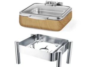 Madeira De Luxe ramme til induktionsvarmefad GN 2/3 med glaslåg - Billede 3