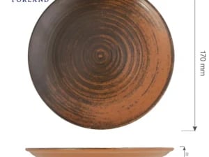 Lykke Brown flad tallerken, 170 mm - Billede 5