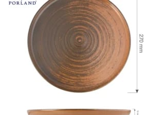 Lykke Brown høj kant tallerken, 180 mm - Billede 3