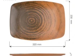 Lykke Brown oval tallerken, 270 mm - Billede 5
