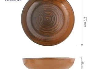 Lykke Brown coupe tallerken, 270 mm - Billede 5