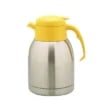 Termokande | Thermosteel | Dobbelt rustfrit stål | Tryk-åbning – Gul tryk-åbning 1.5 L.
