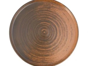 Lykke Brown høj kant tallerken, 180 mm
