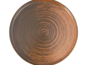 Lykke Brown høj kant tallerken, 180 mm