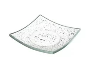 Vetro fingerfood firkantet transparent glasfad, 80x80mm