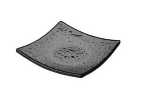 Vetro fingerfood firkantet sort glasfad, 80x80mm