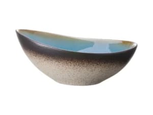 Lazur oval skål, 240 mm