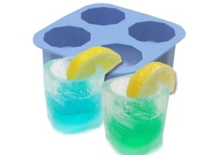 Silicone is shot glas maker, 4 hulrum, 122x122mm