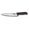 Hovedvisning af Victorinox 9-tommers kokkekniv med sort Fibrox-håndtag og skarp klinge.