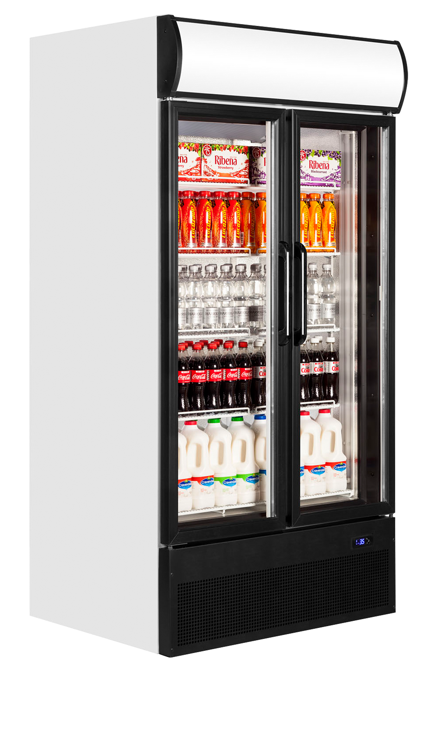 FSC1000H 2-dørs Displaykøleskab med Lystop, 796 liter - Billede 5