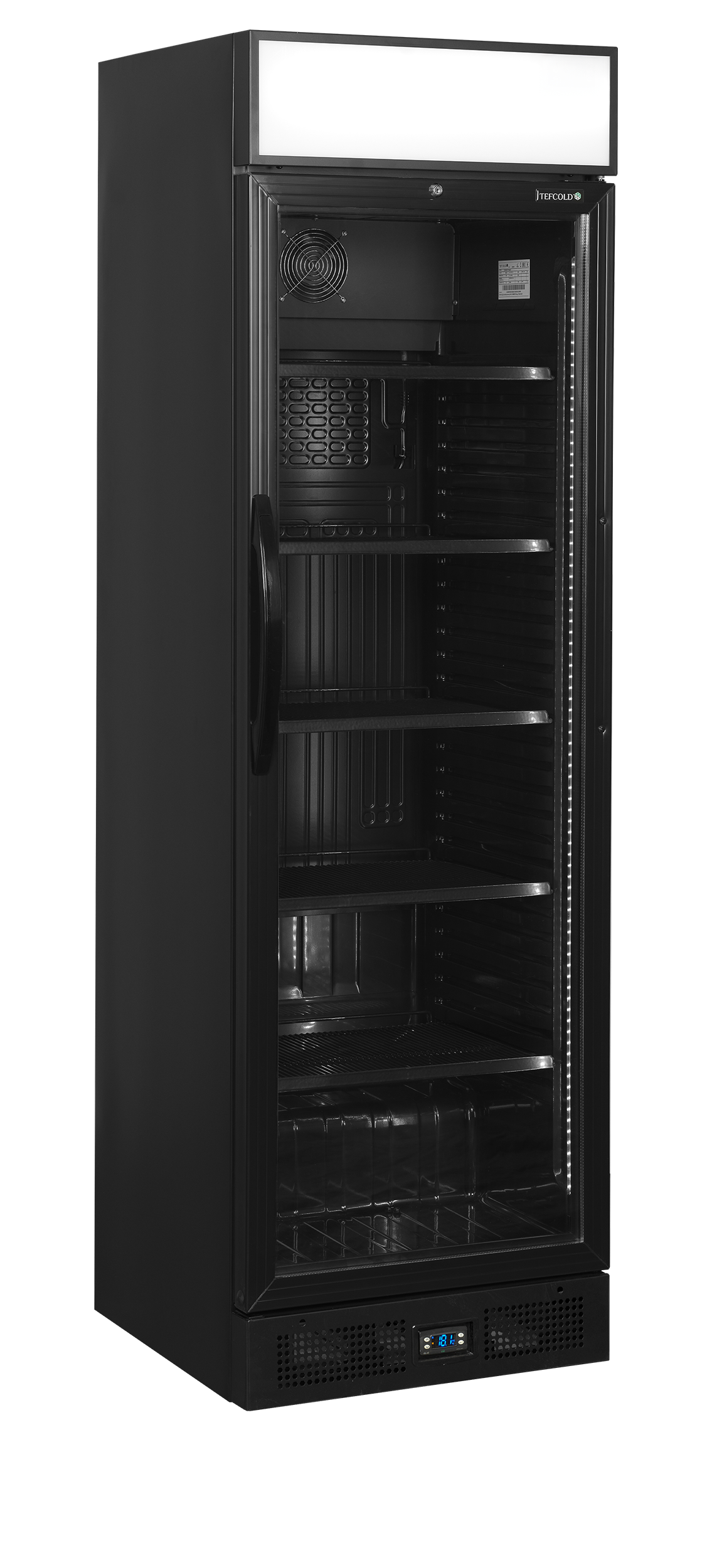 CEV435CPBLACK Sort flaskekøleskab