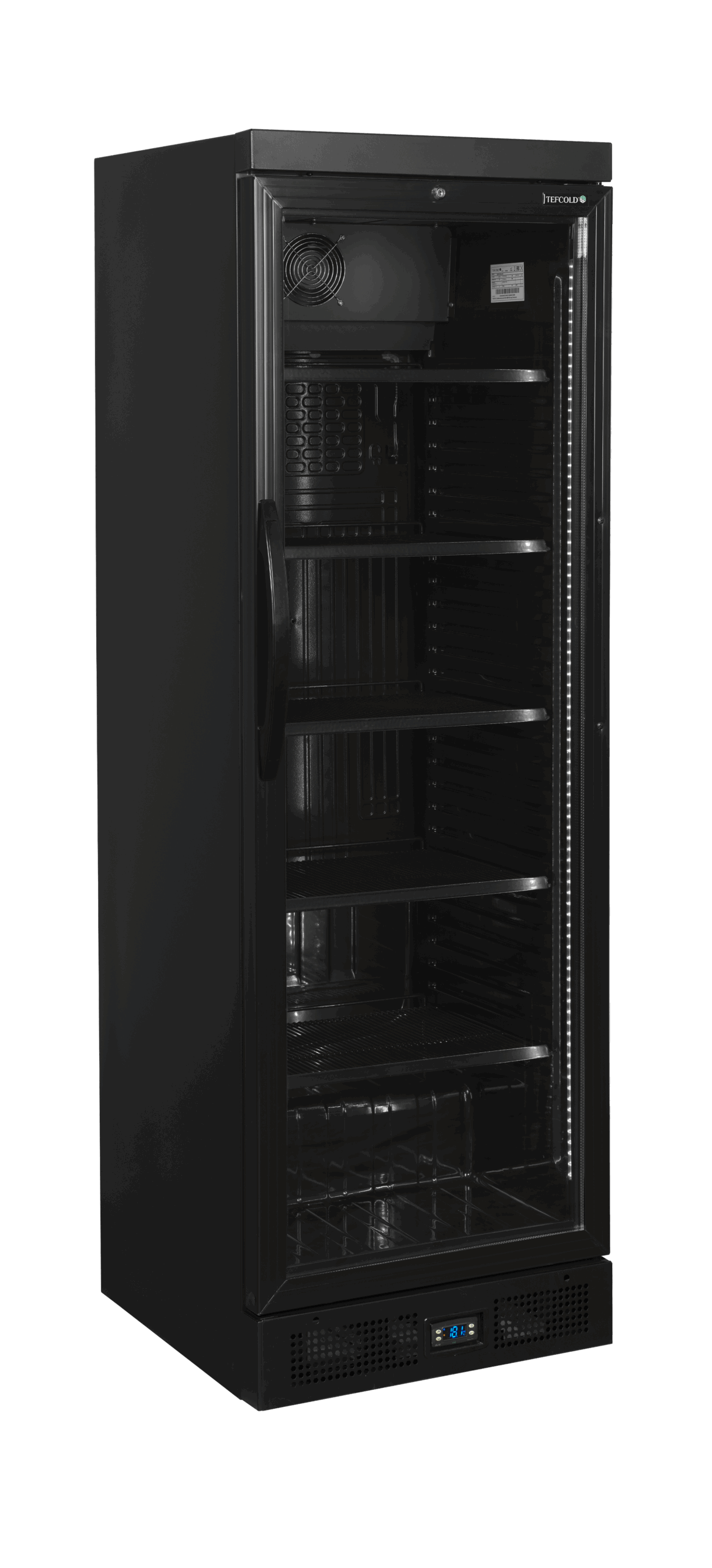 CEV435BLACK Sort flaskekøleskab