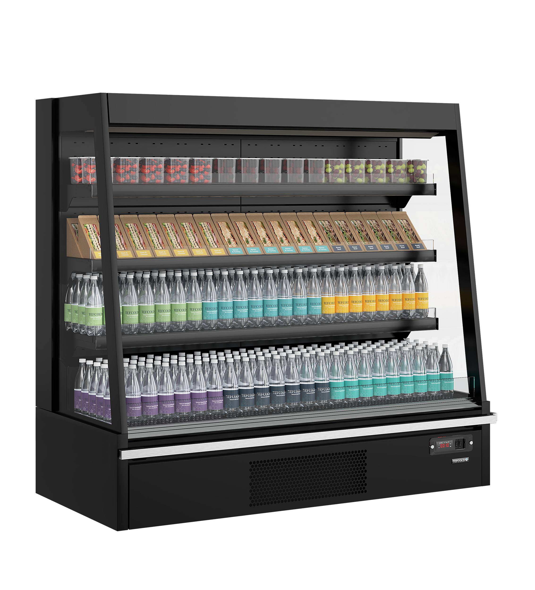Tefcold Multideck køler til supermarked - Galaxy+ GPL14 Black HC - Billede 2
