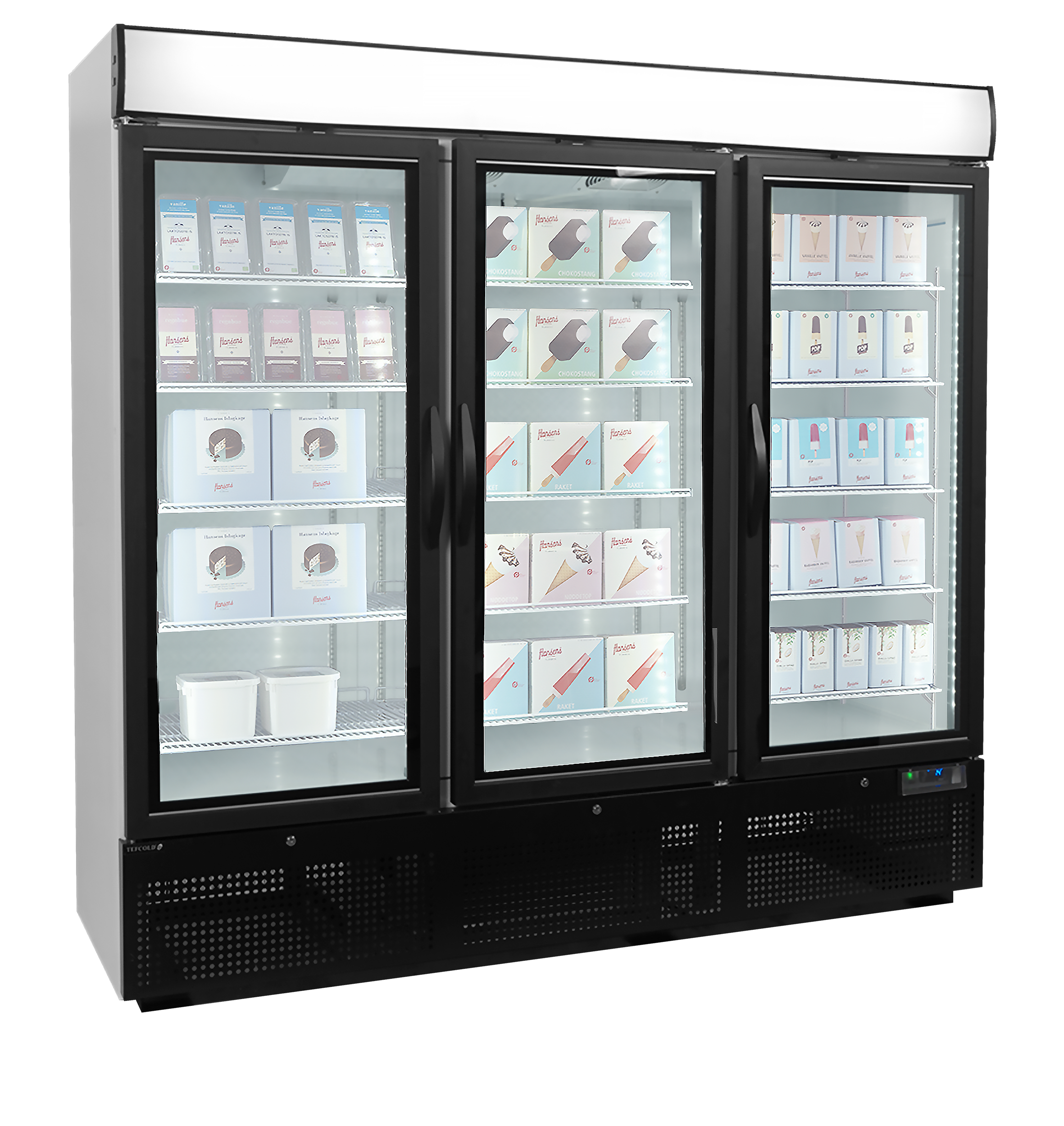NF7500G Displayfryser med 3 Døre og 1784L Kapacitet - Billede 6