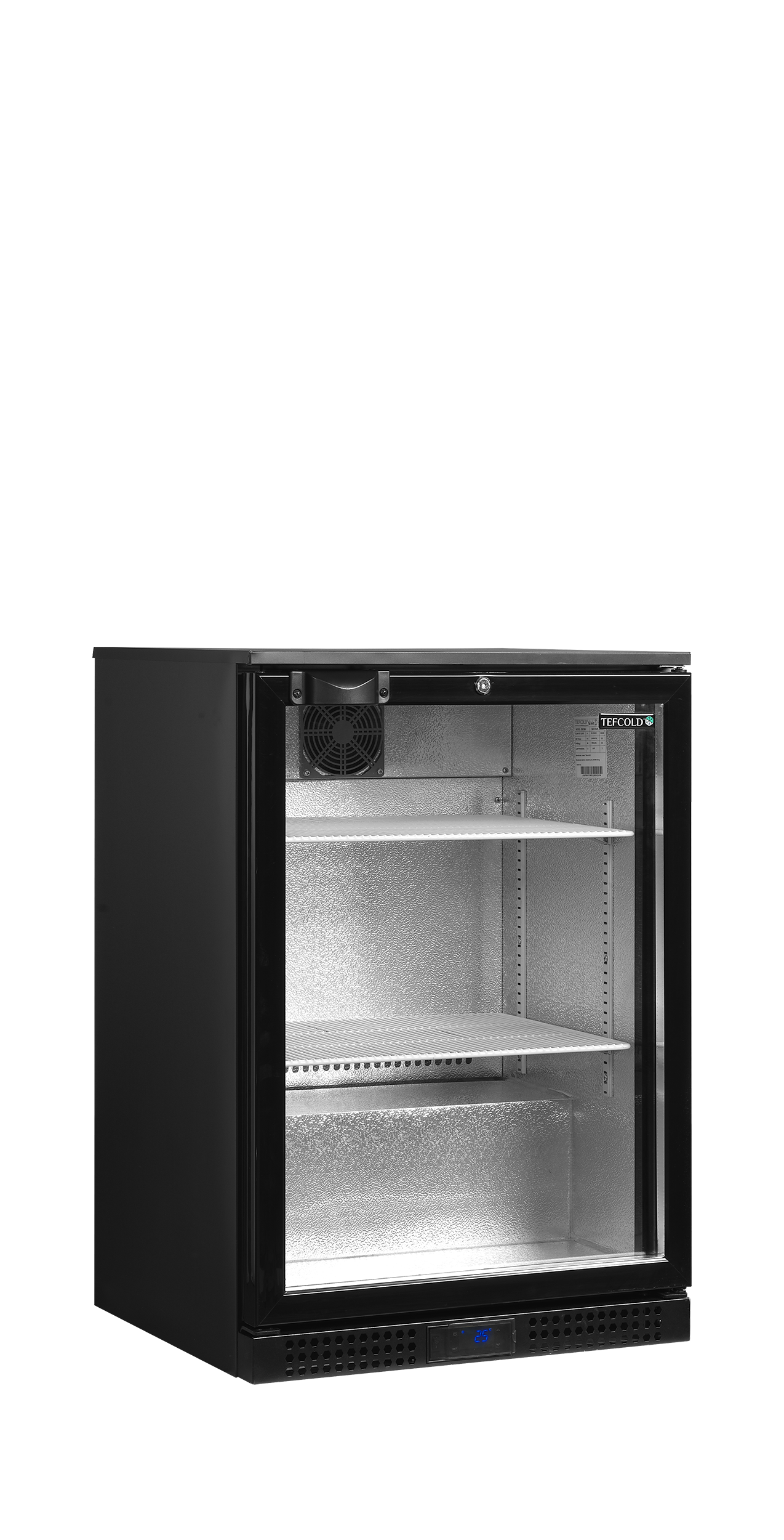 DB126H Professionelt Backbar Køleskab, 125L Kapacitet, Sort Finish - Billede 5