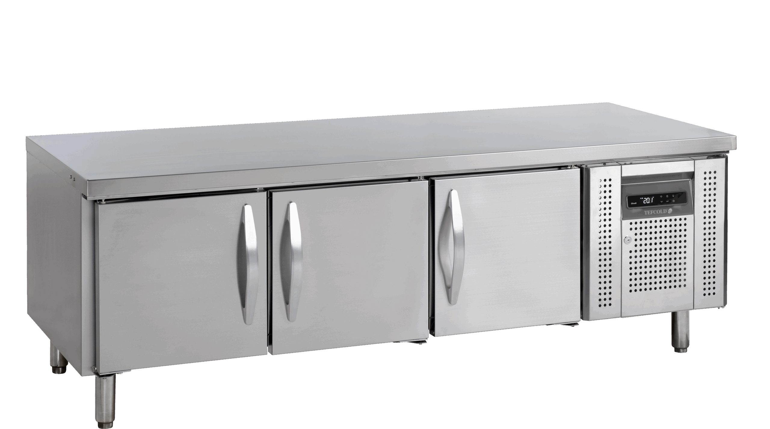 UC5310 Rustfrit Kølebord med 3 Døre, 262L - Billede 4
