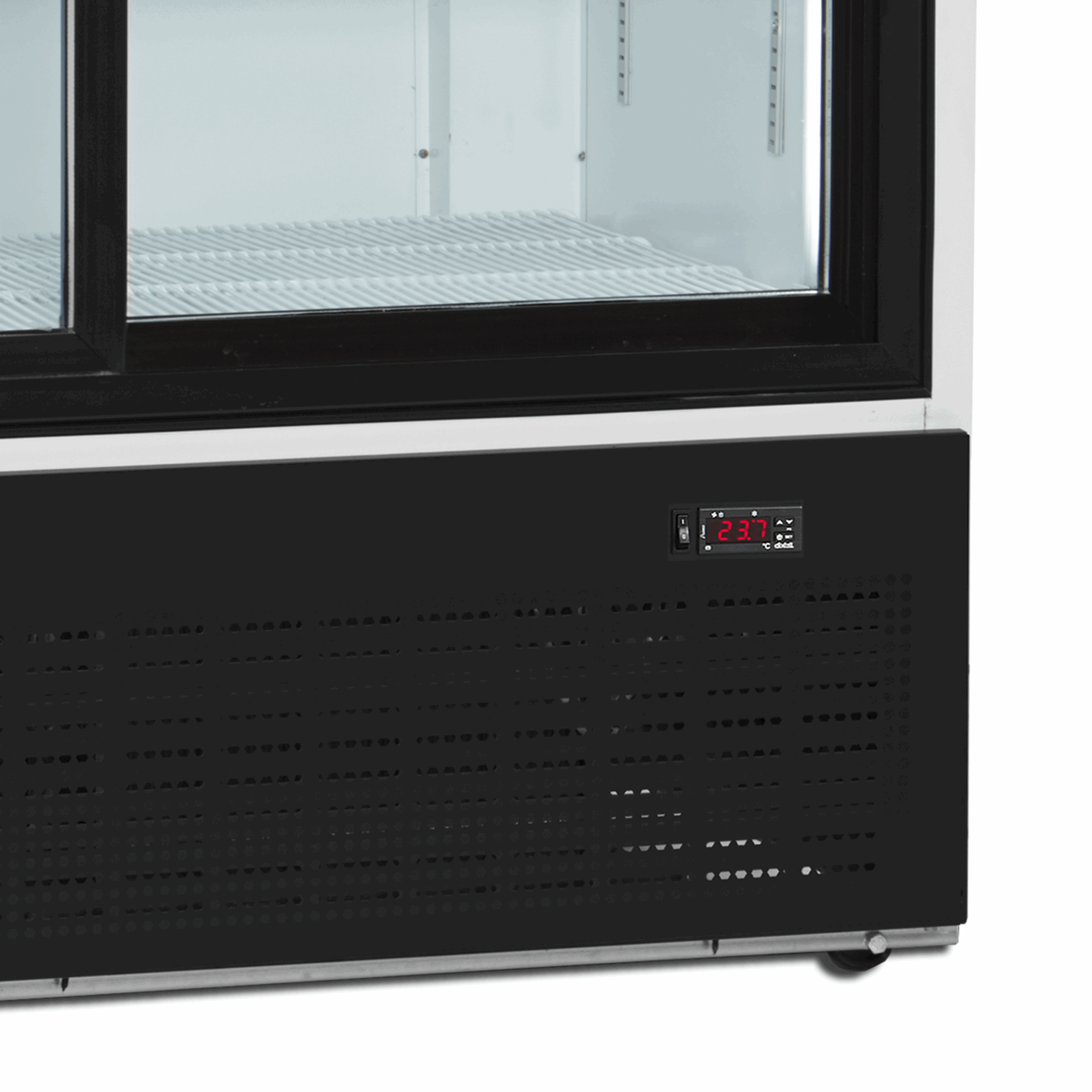 FS1202S Displaykøleskab, 660L, 174kg, Sort/Hvid - Billede 7