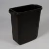 Beholder sort 60L plast u/låg