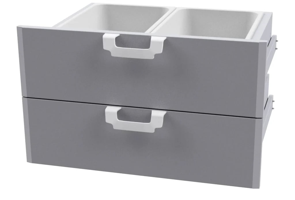 IPERLOTUS 90 Skuffesæt 800 Med 2 Skuffer Og 4 GN 1/1 15h Plastbeholdere - C-78/98